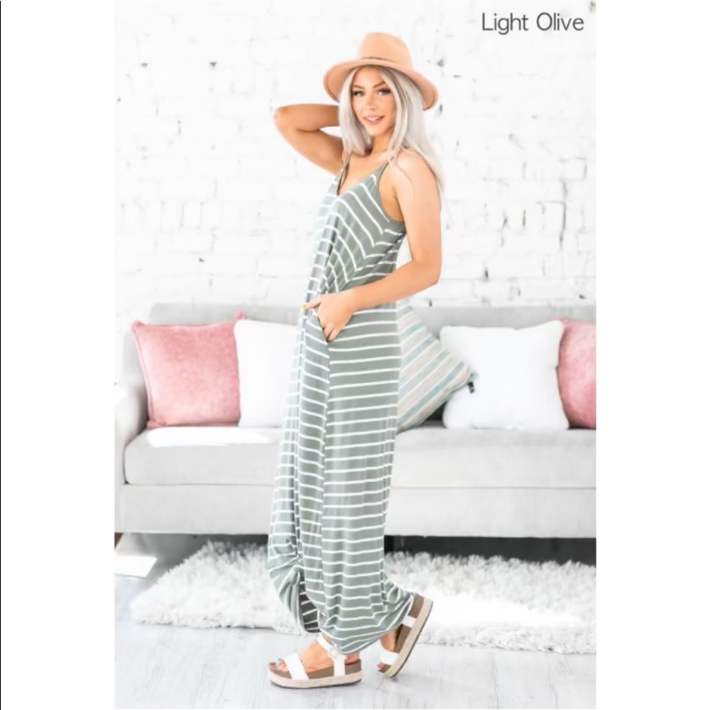 Olive maxi dress